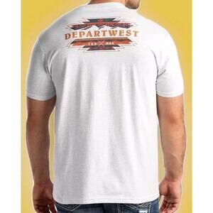 Buckle x Departwest Mens Size 2XL Gray Logo Casual Basic Tee T-Shirt NWT A113